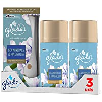 Los mejores  - Glade® - Ambientador Automático- Pack Difusor + 3 Recambios- 60 días de Fragancia Sea Minerals &amp- Magnolia